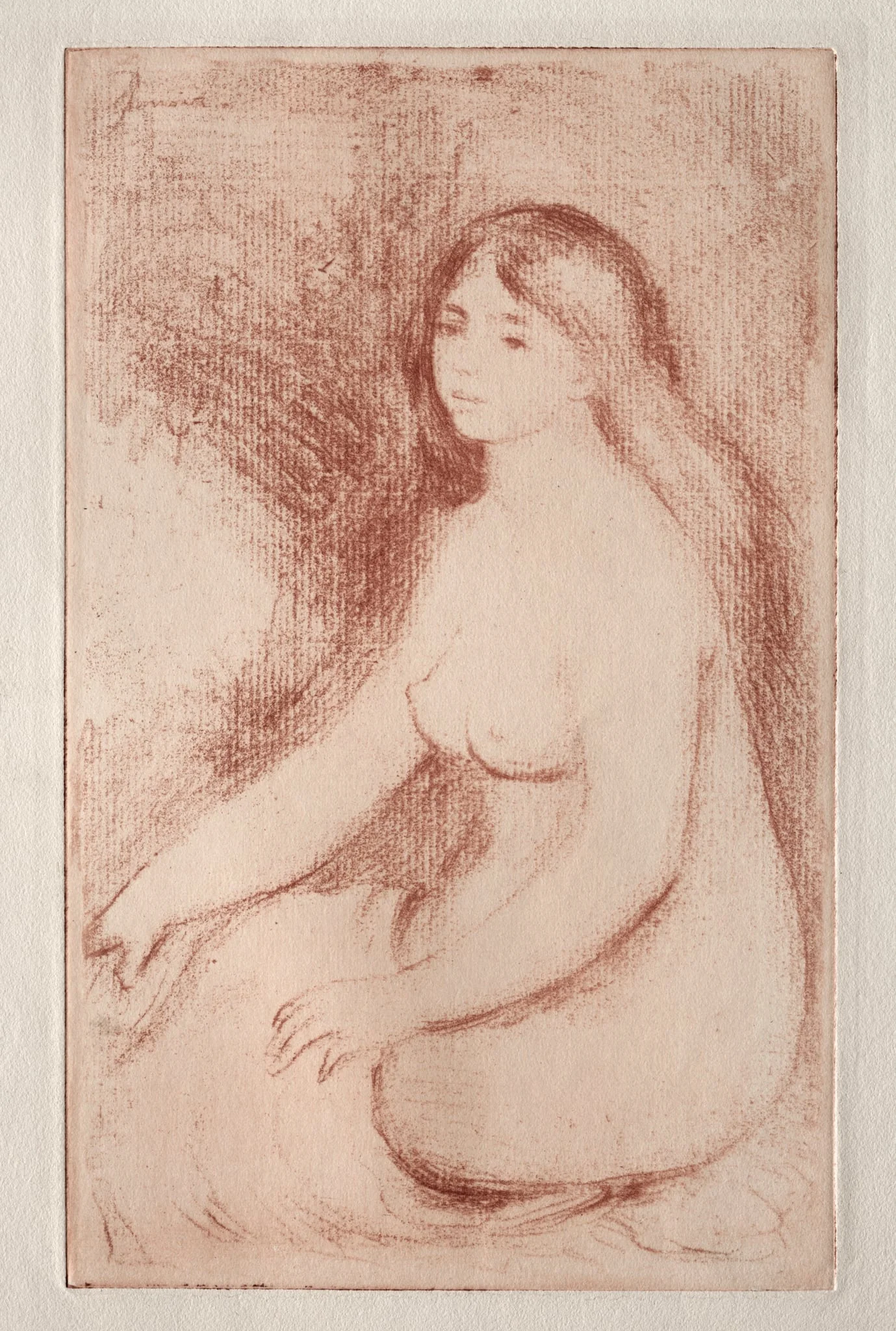 Baigneuse assise, detail