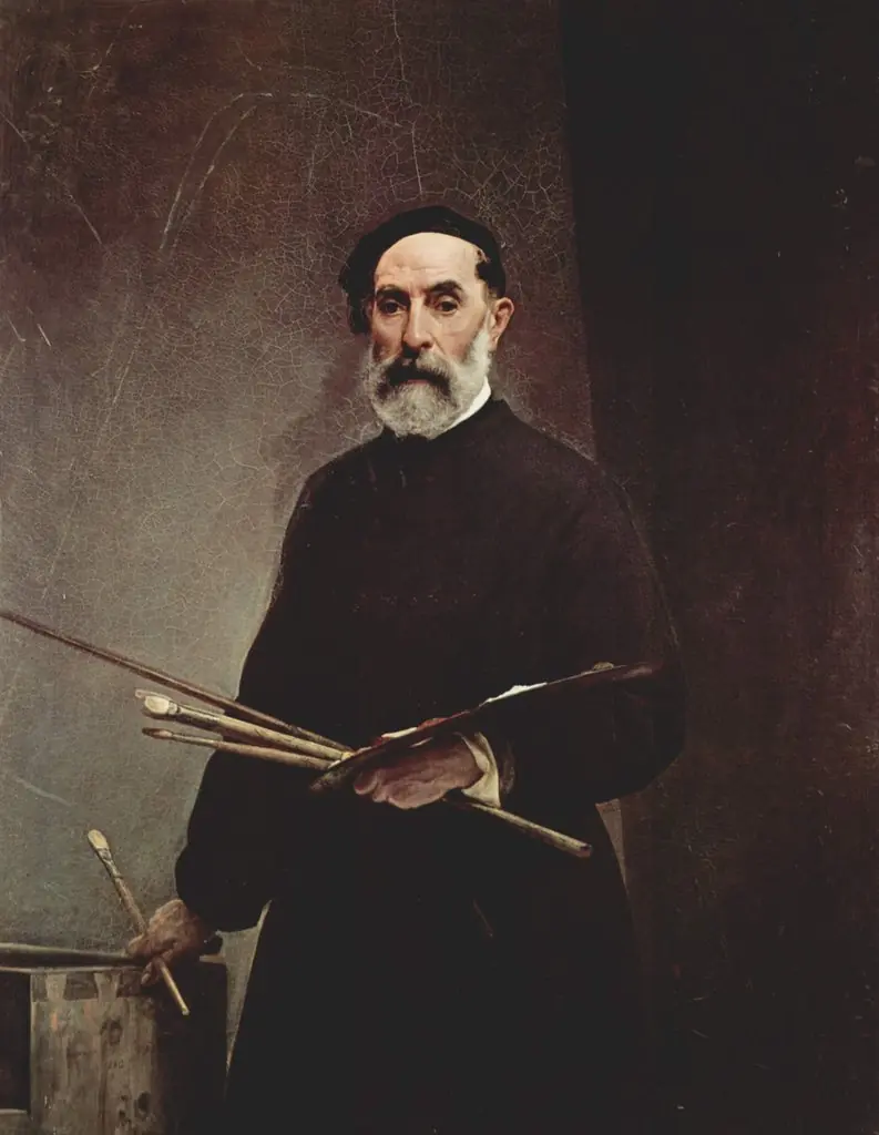 Self-portrait at the age of 69, by Francesco Hayez, oil, 1862