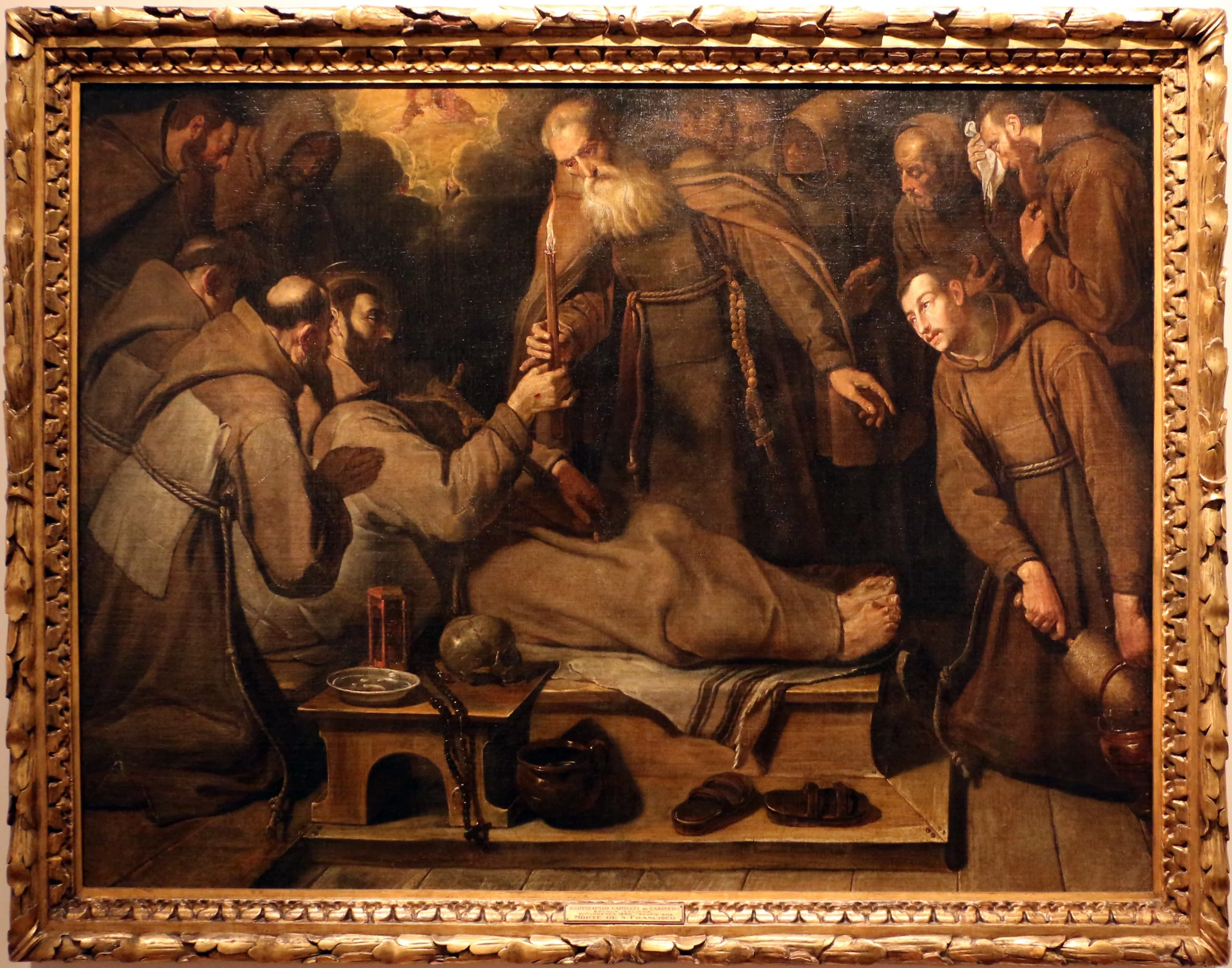 Death of St Francis, detail