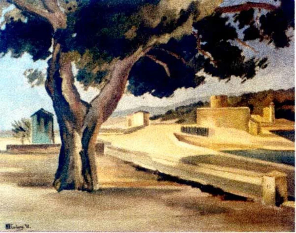 Peisaj, detail
