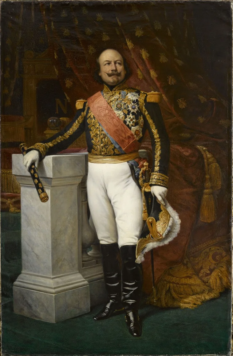 Portrait of Marshal Canrobert, detail