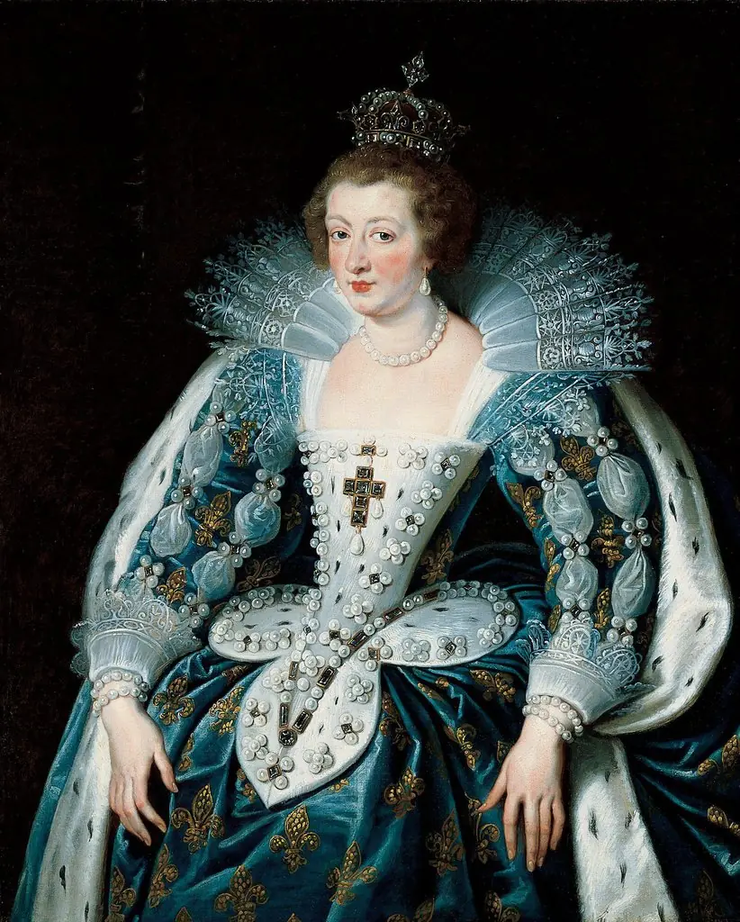 Portrait of Anne of Austria, by Peter Paul Rubens, oil, 1623