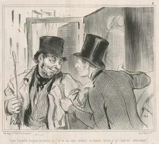 Soyez tranquille bourgeois, on connait, by Honoré Daumier, ink