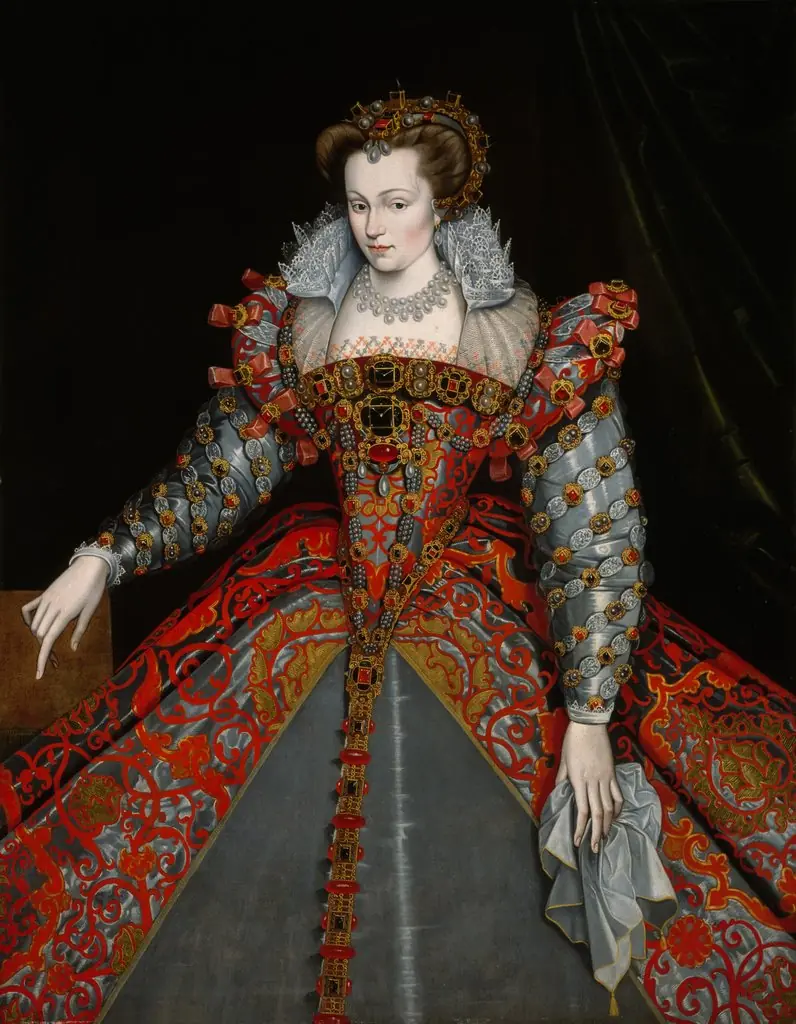 Louise de Lorraine, by François Clouet, oil, 1550