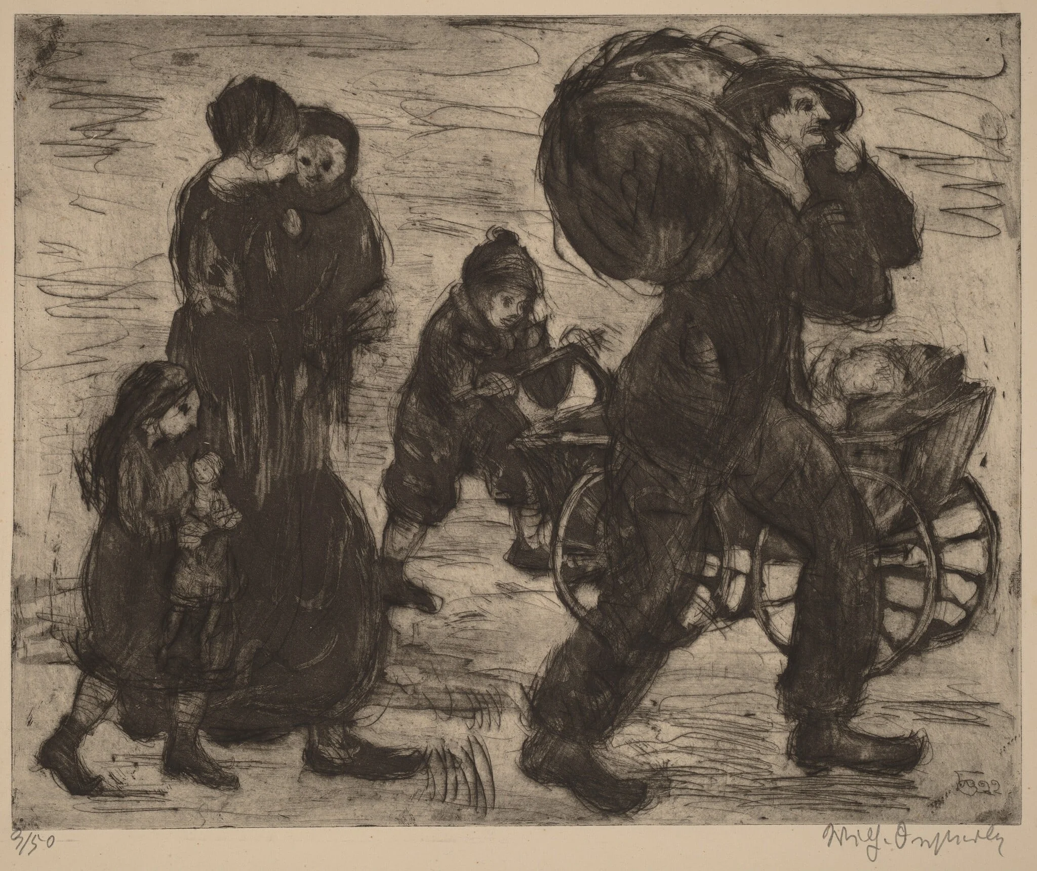 Refugee Family, detail