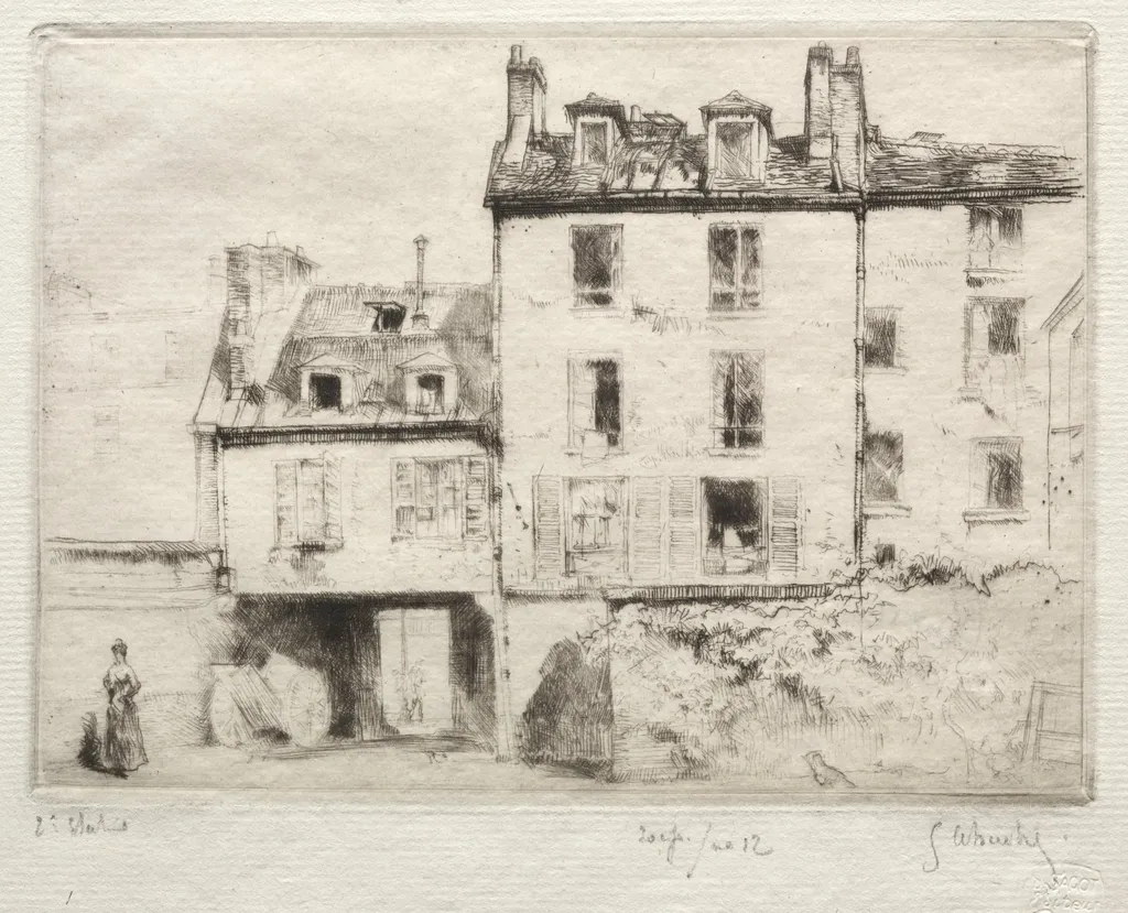 La rue Lacépède:  le cour de l'Aciereur  Cottens, by Gustave Leheutre, 1910