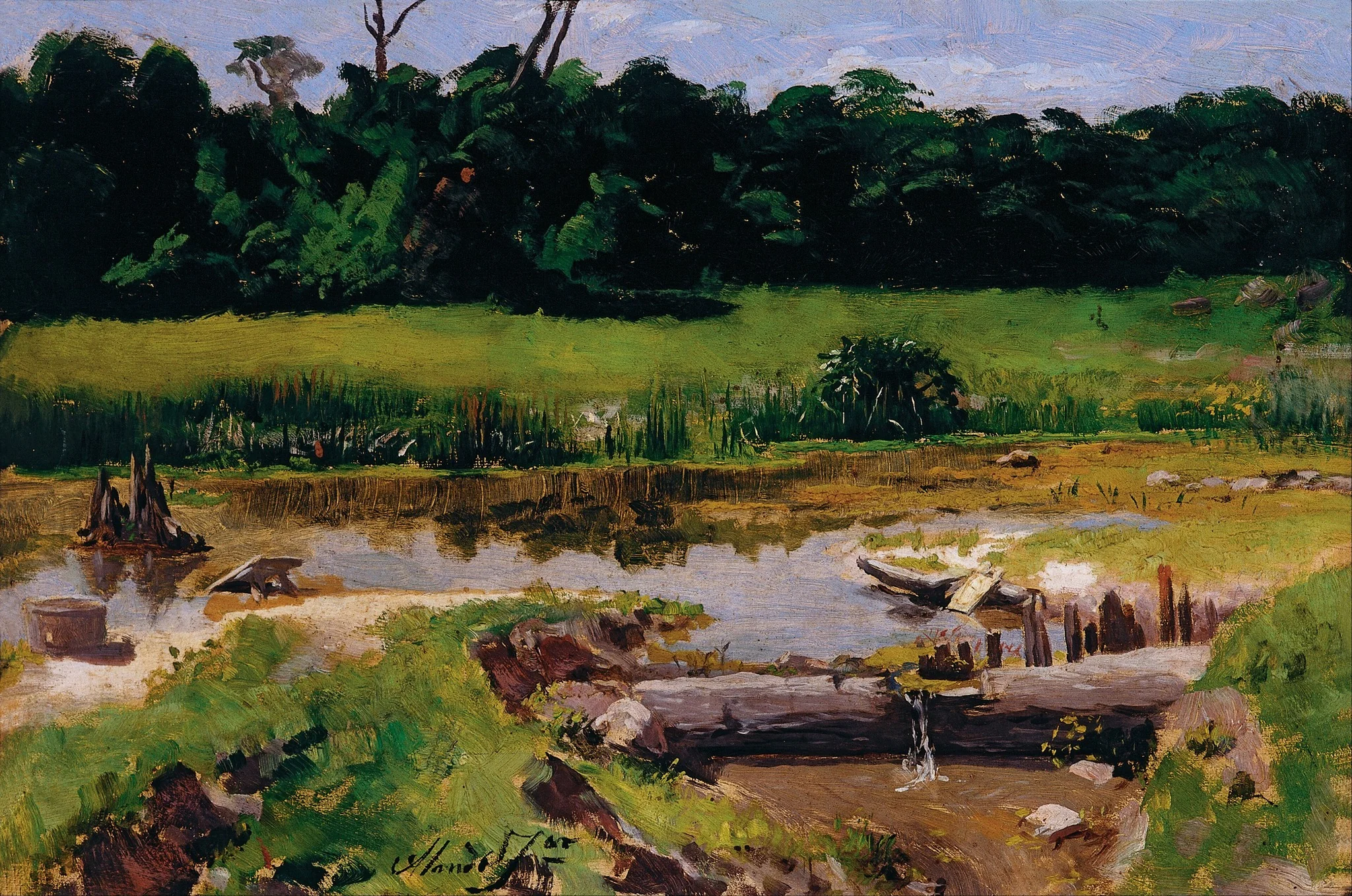 Fluvial Landscape, detail
