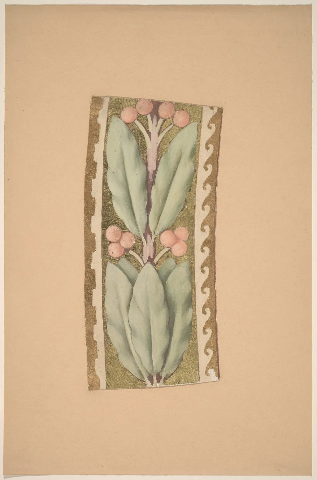 Study for a Border Design, by Charles Sprague Pearce, oil, 1894