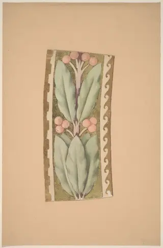 Study for a Border Design, by Charles Sprague Pearce, oil, 1894