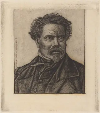 Benjamin Fillon, by Charles Meryon, ink, 1862