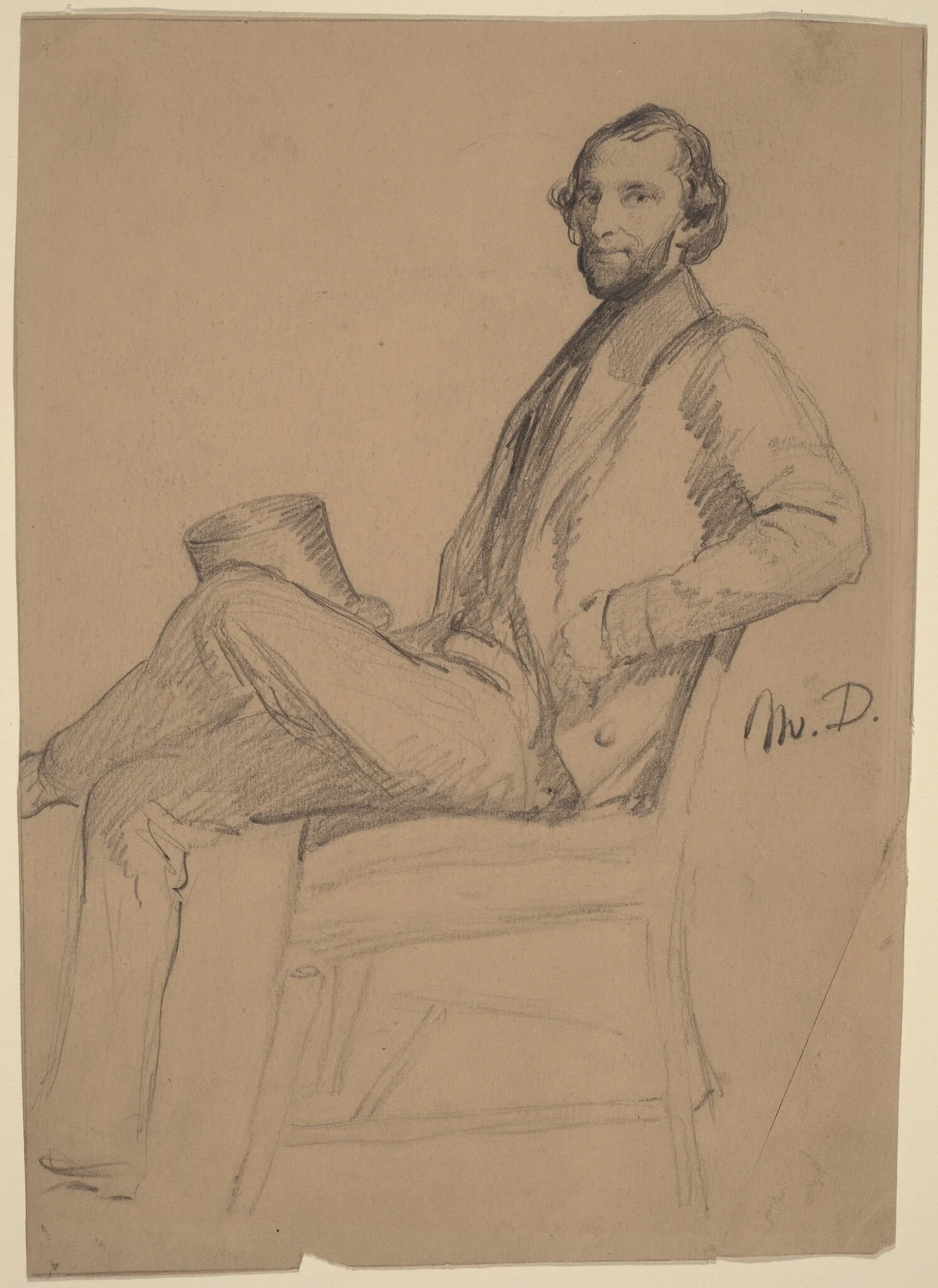 Seated Study of M.D., detail