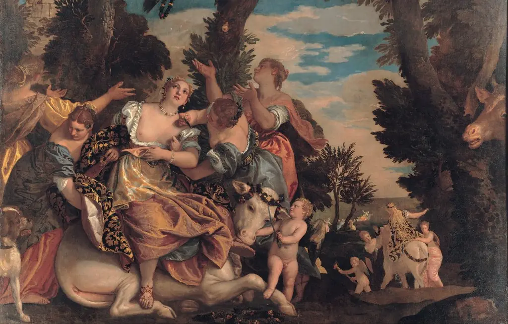 Rape of Europa, by Paolo Veronese, oil