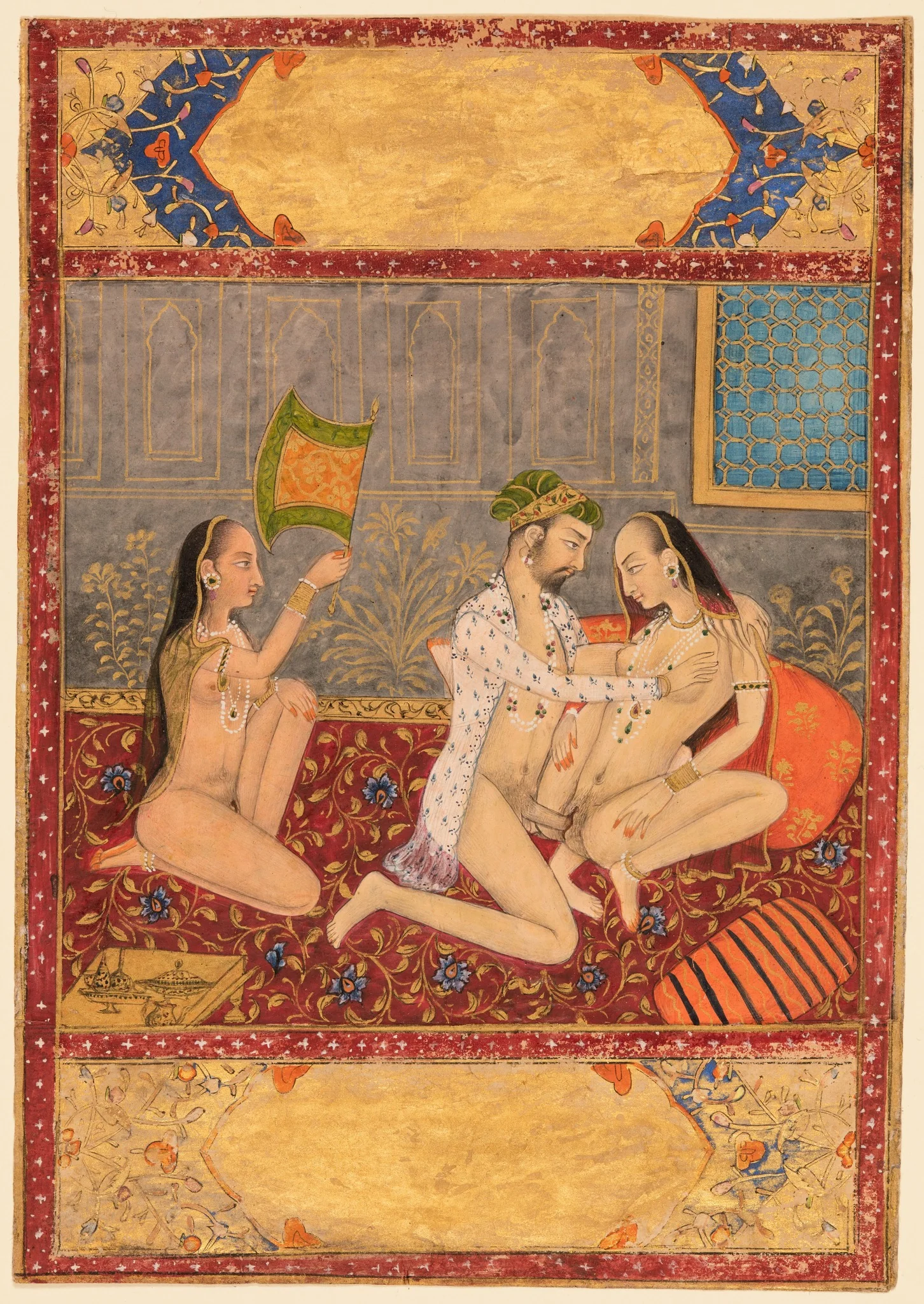 A King Making Love in the Harem, detail