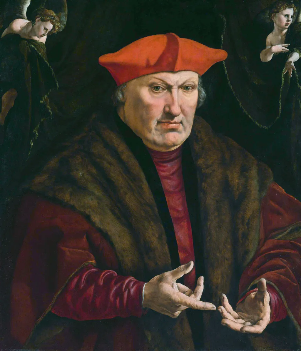 Portrait of Erard de la Marck, by Jan Cornelisz Vermeyen, oil, 1529