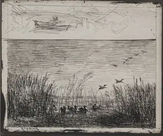 Swamp with Ducks, by Charles François Daubigny, 1862