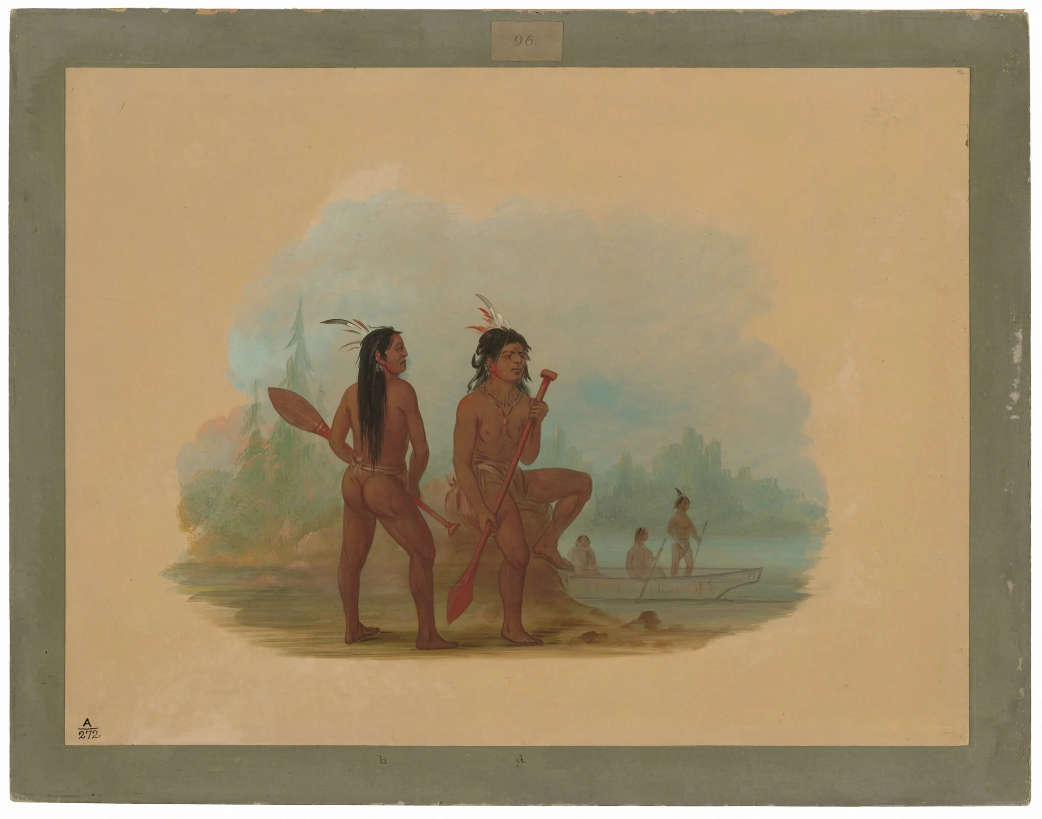 Two Young Hyda Men, detail