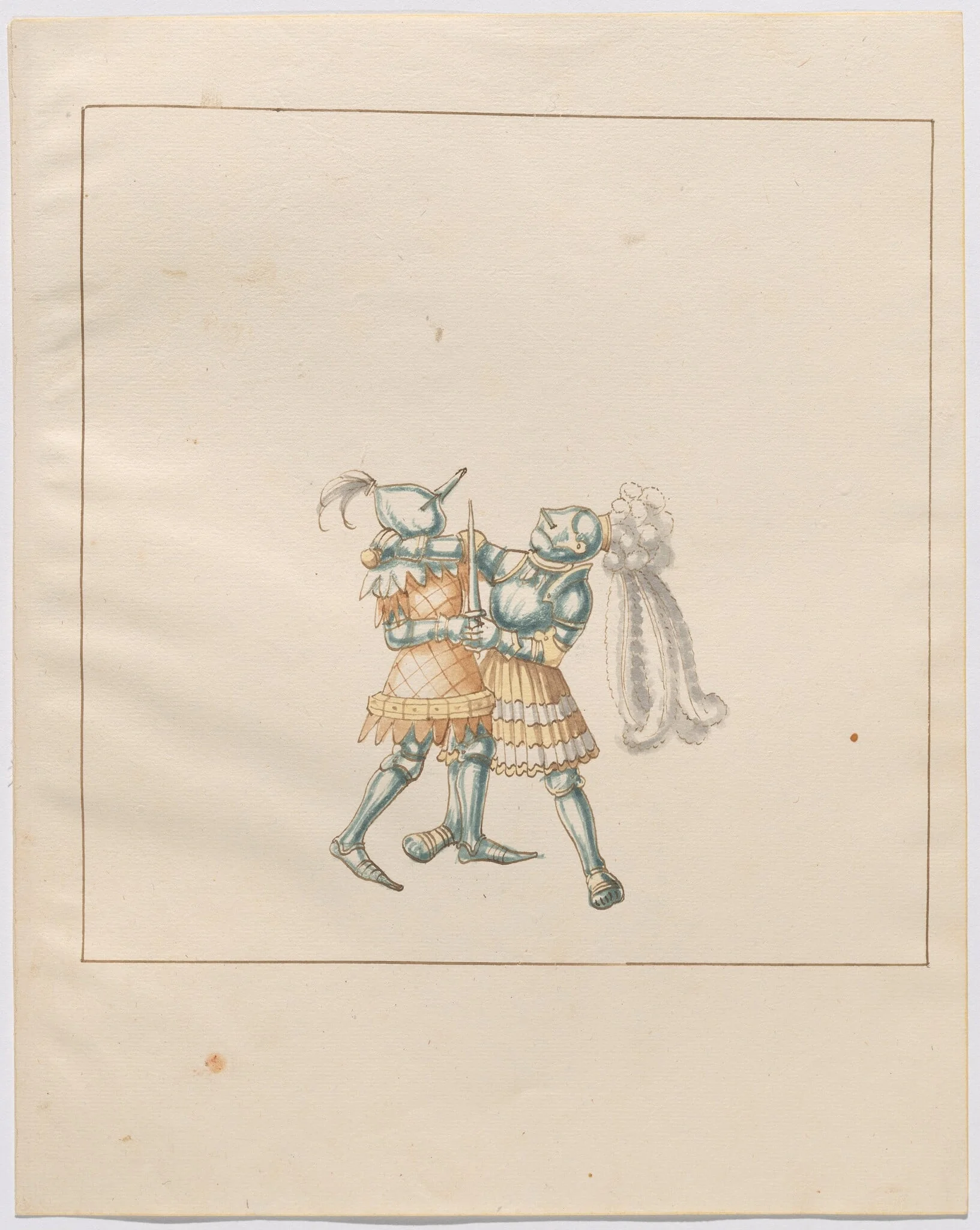 Foot Combat with Daggers, detail