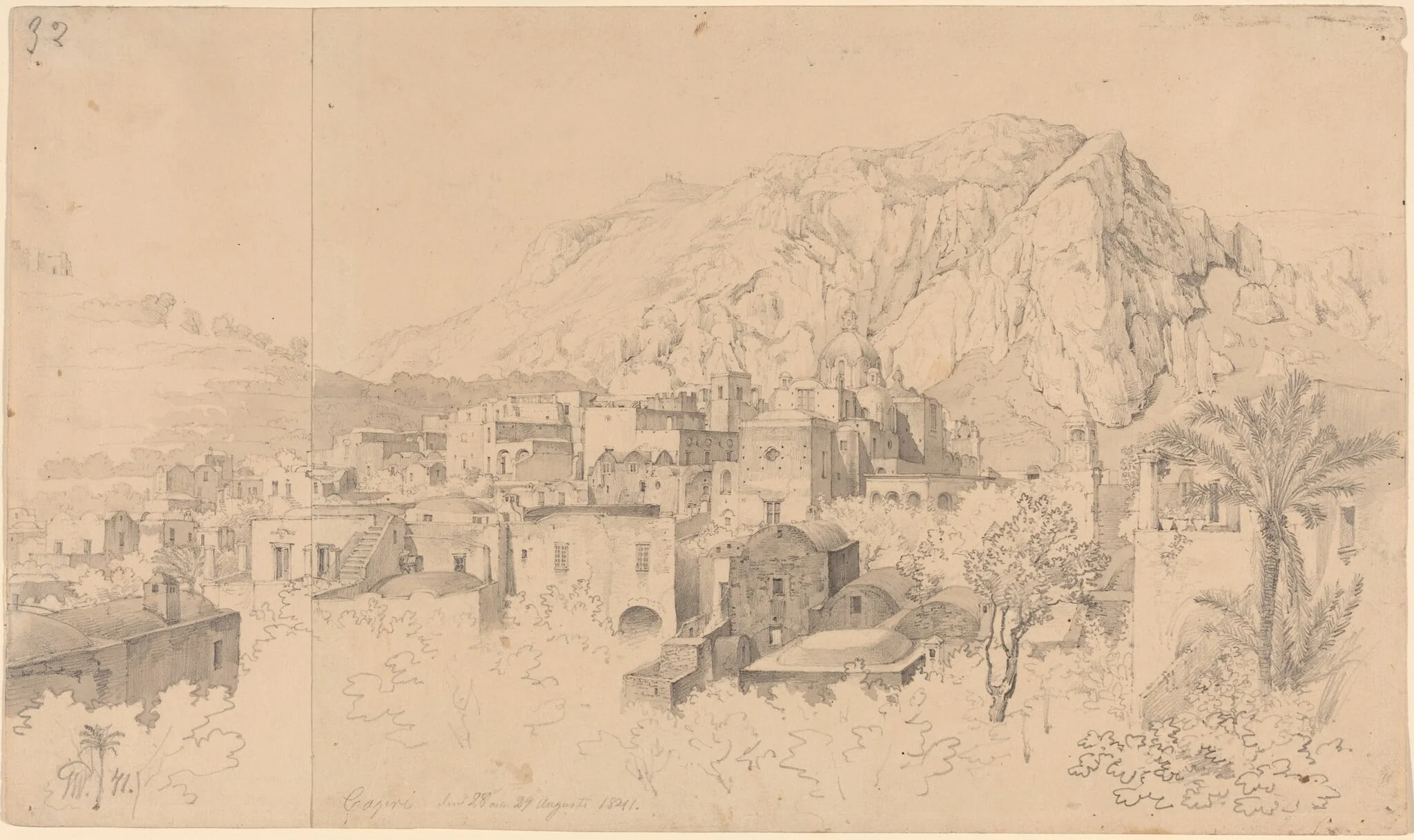 View of Capri, detail