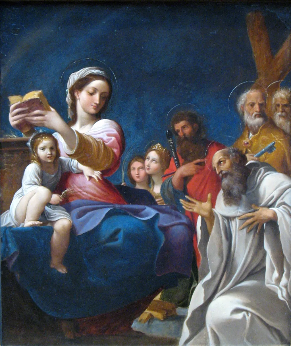 Madonna and Child with Saints, by Ludovico Carracci, oil, 1607