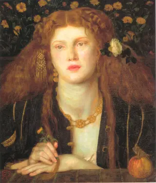 Bocca Baciata, by Dante Gabriel Rossetti, oil, 1859