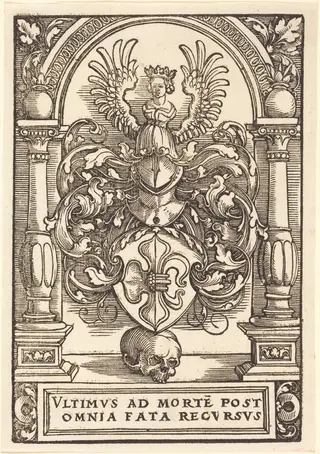 Coat of Arms of Lazarus Spengler, by Hans Springinklee, ink, 1525