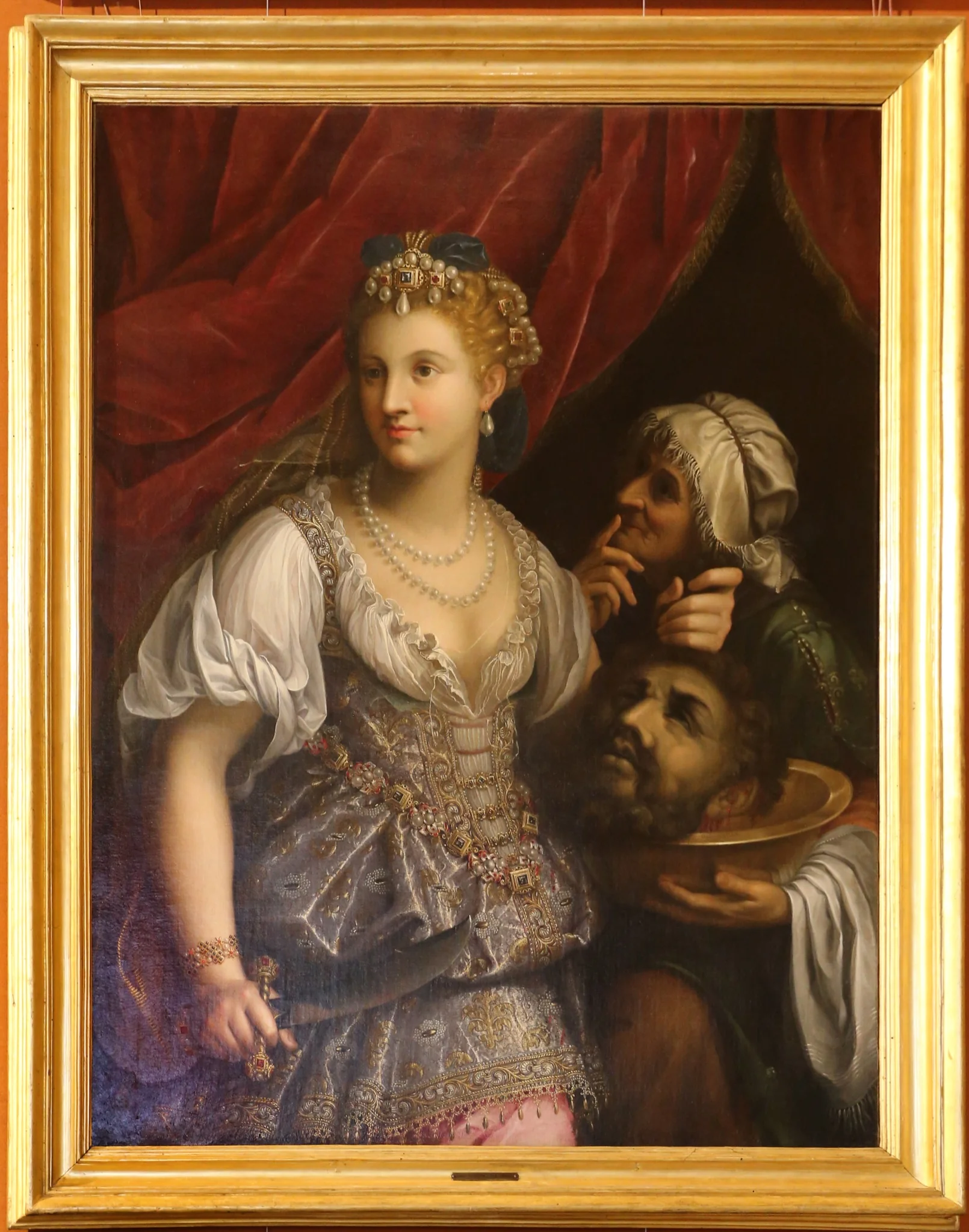 Judith with the Head of Holofernes, detail
