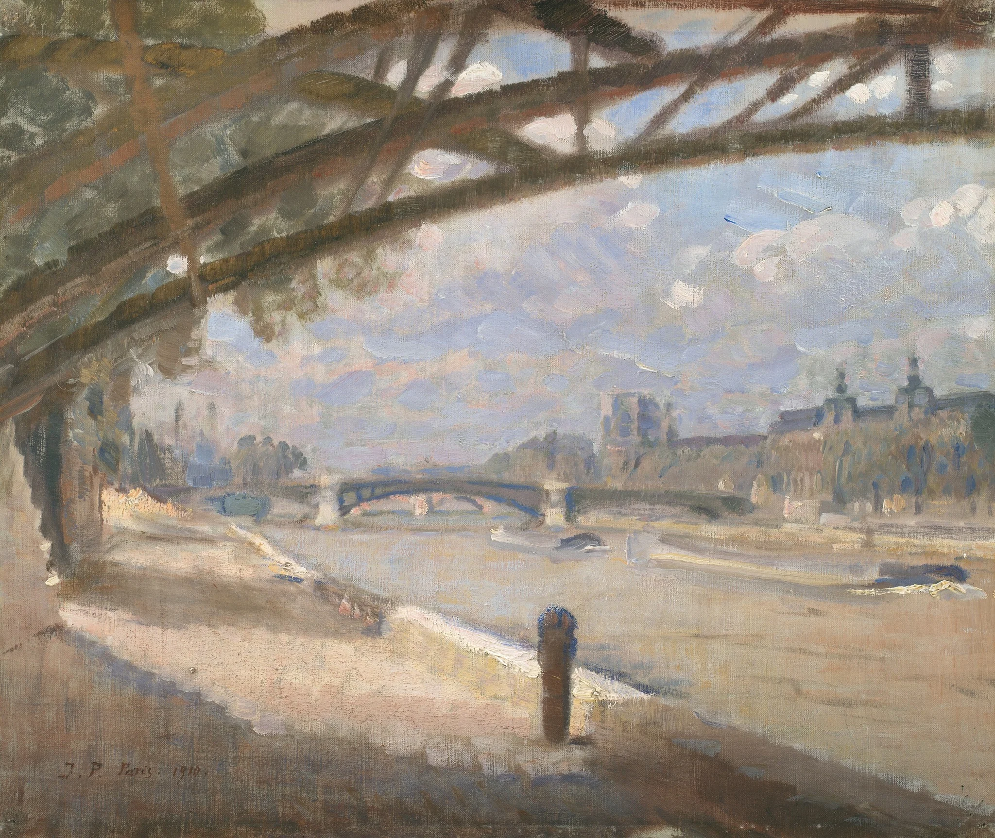 Under the Pont des Arts, Paris. Noon, detail