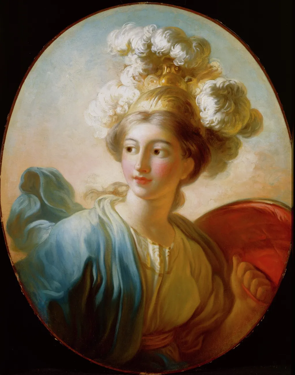 The Goddess Minerva, by Jean Honoré Fragonard, oil, 1772