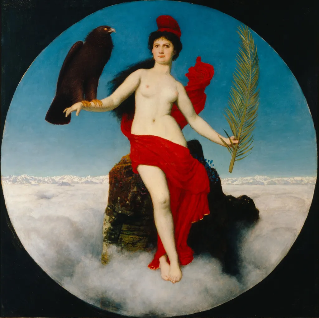 Freedom (Helvetia), by Arnold Böcklin, oil, 1896