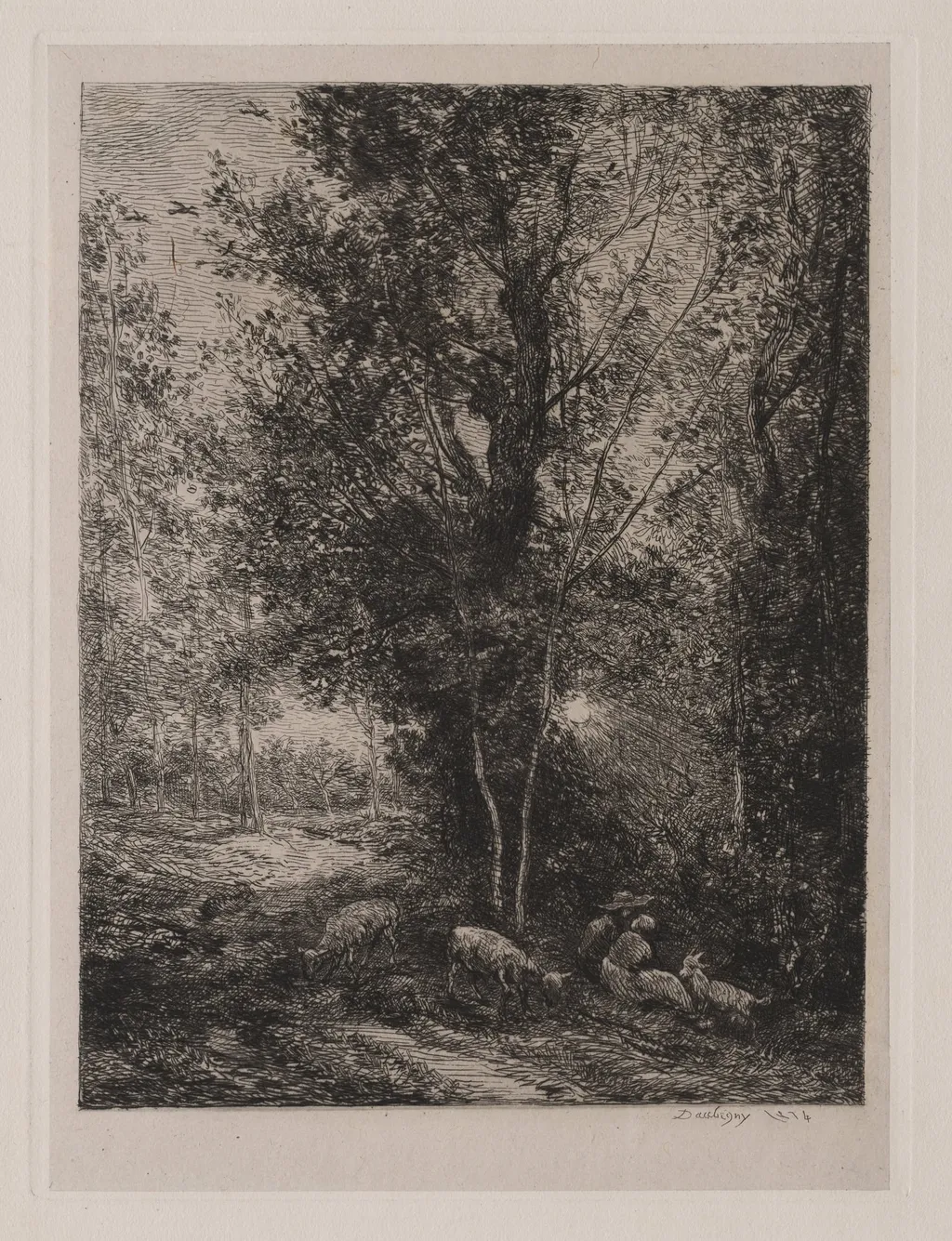 The Shepherd and Shepherdess, by Charles François Daubigny, 1874