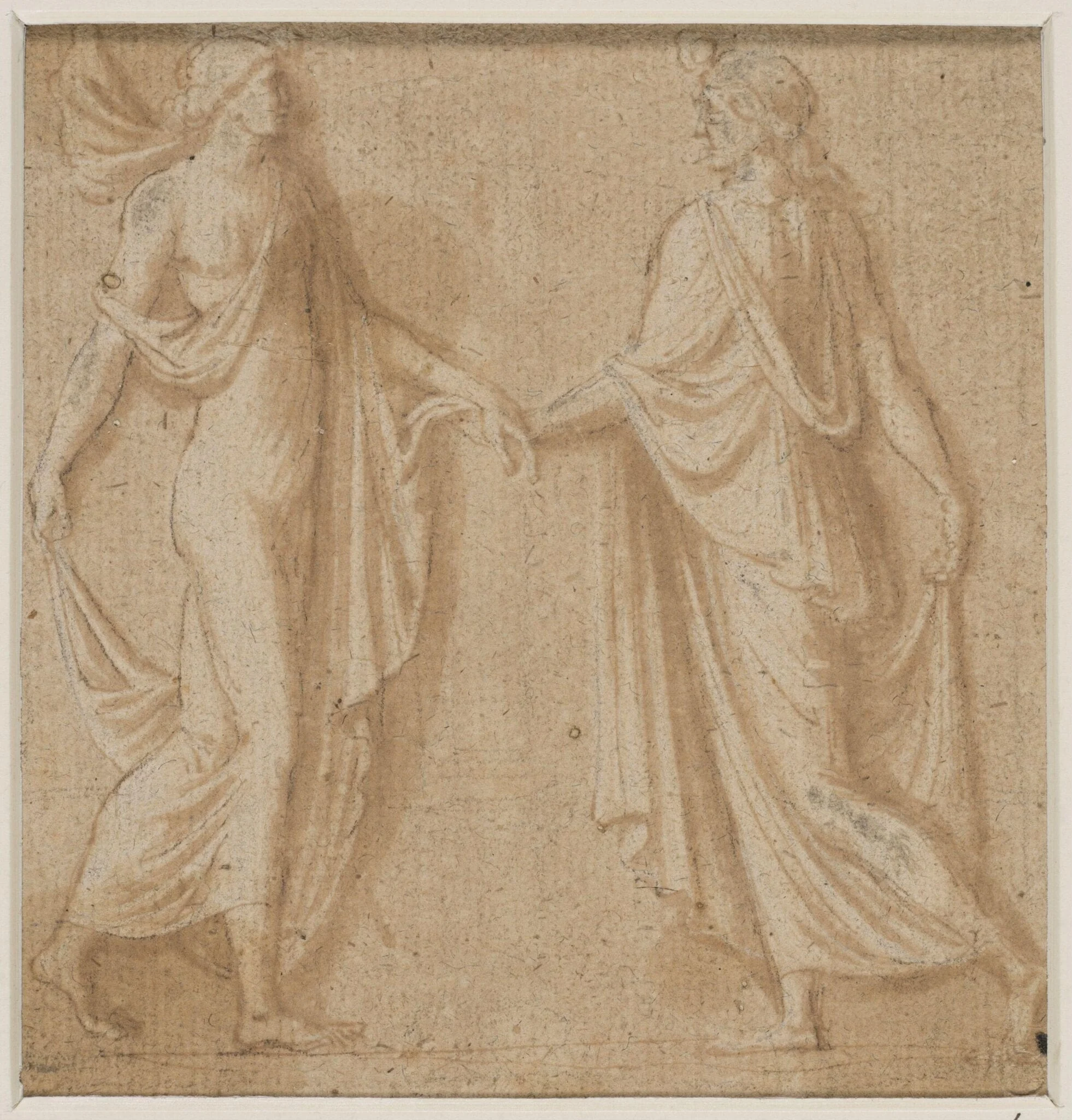 Women dancing, detail