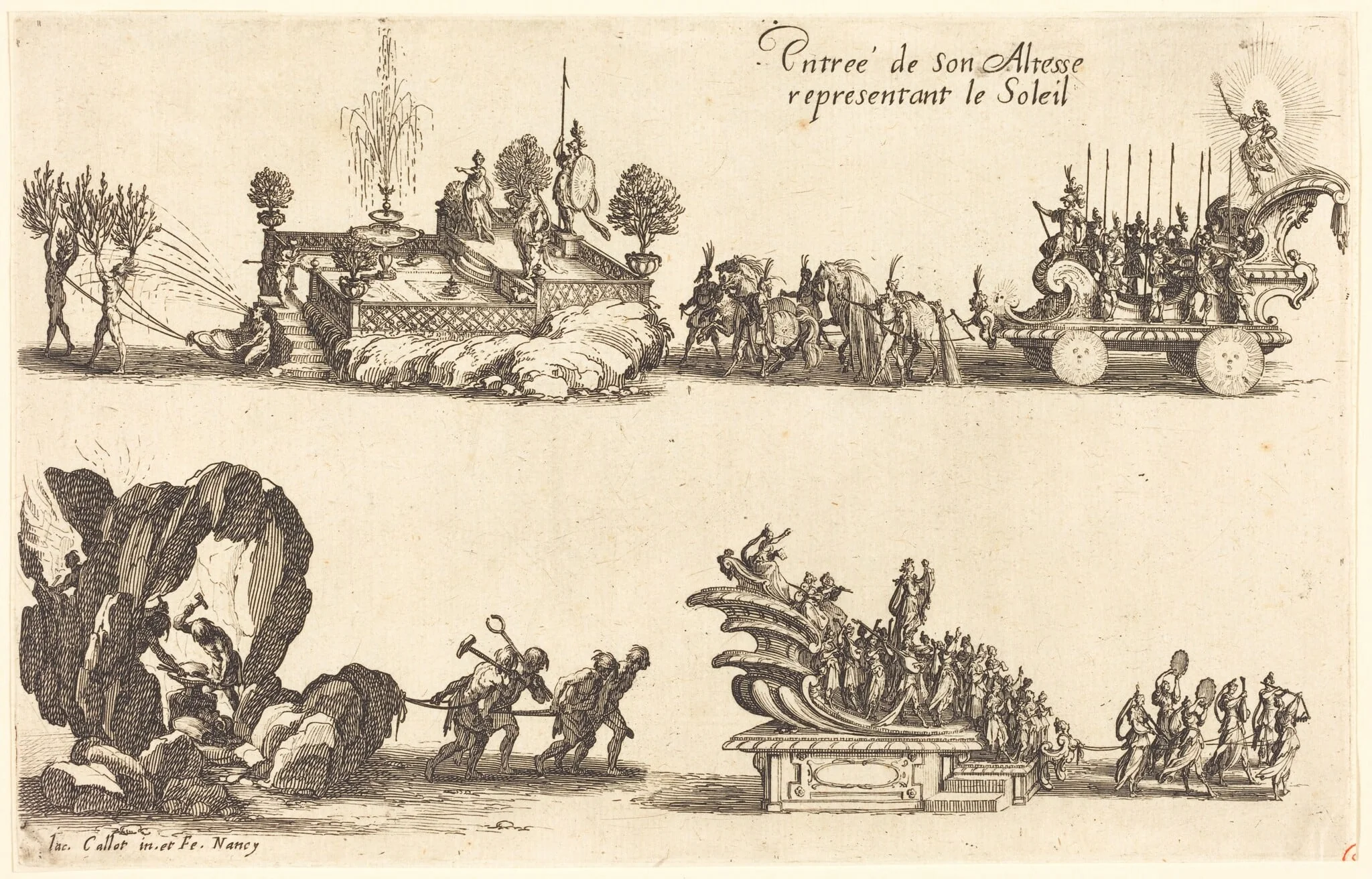 Entry of His Highness, Representing the Sun, detail