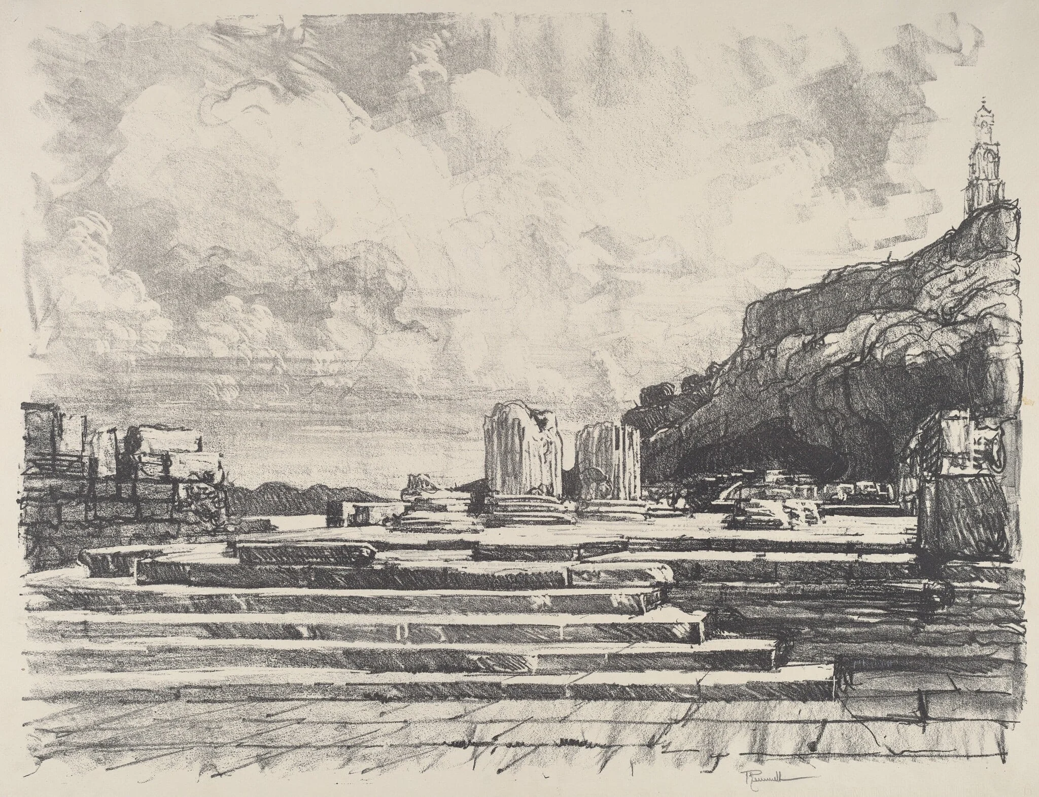 Eleusis, the Pavement of the Temple, detail