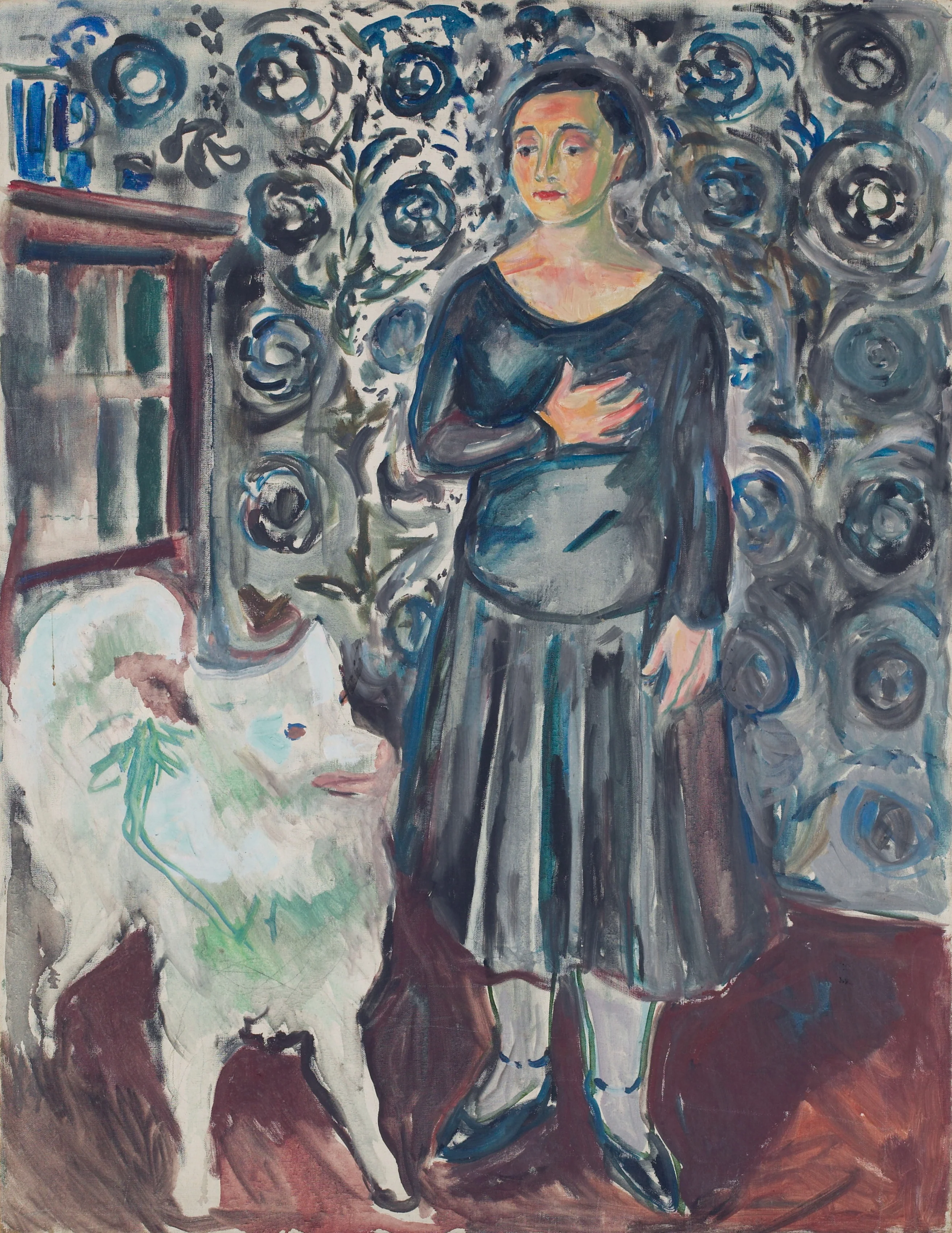 Woman with Dog, detail