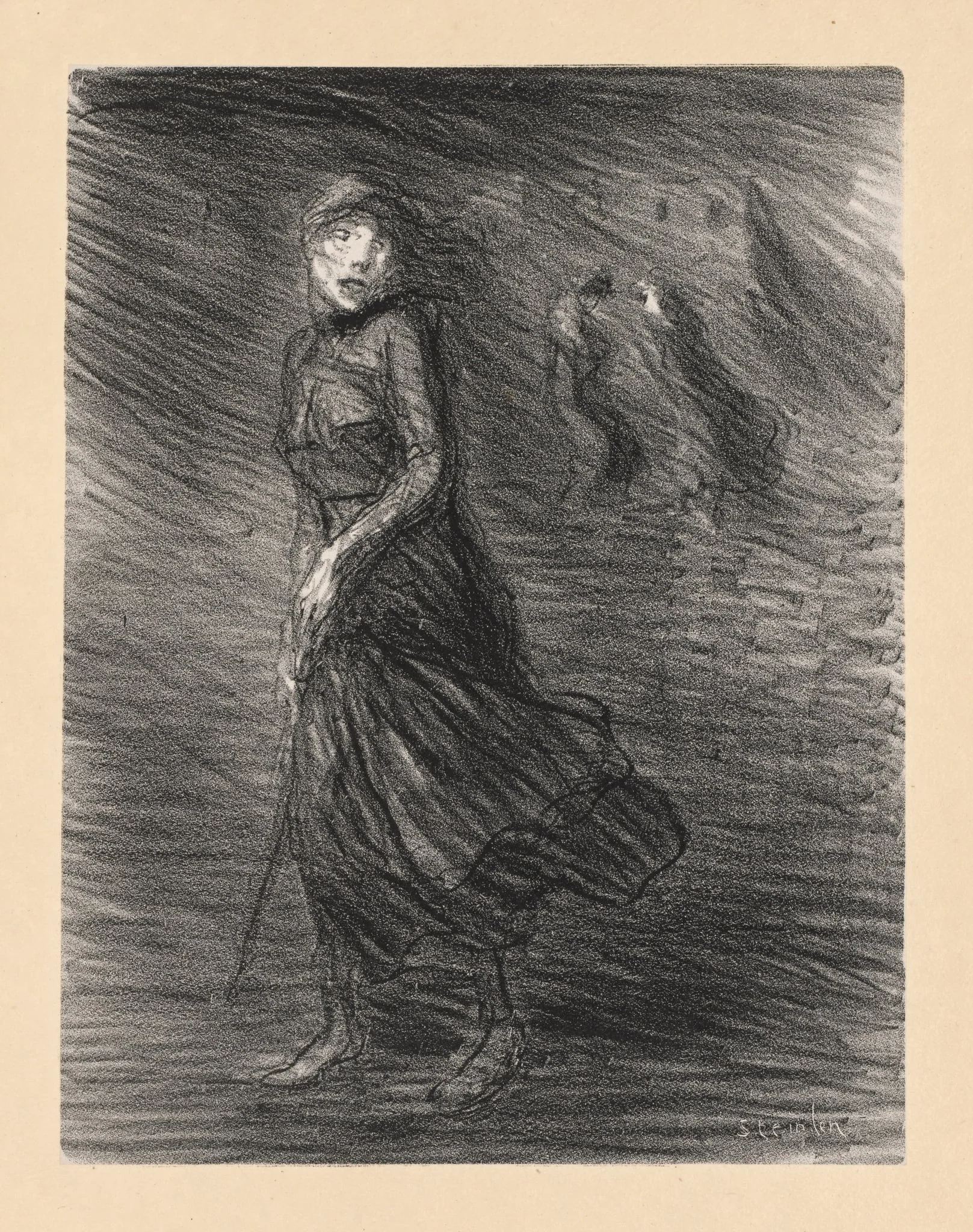 In the Street (Dans la Rue), detail