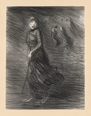 In the Street (Dans la Rue), by Théophile Alexandre Steinlen, 1911