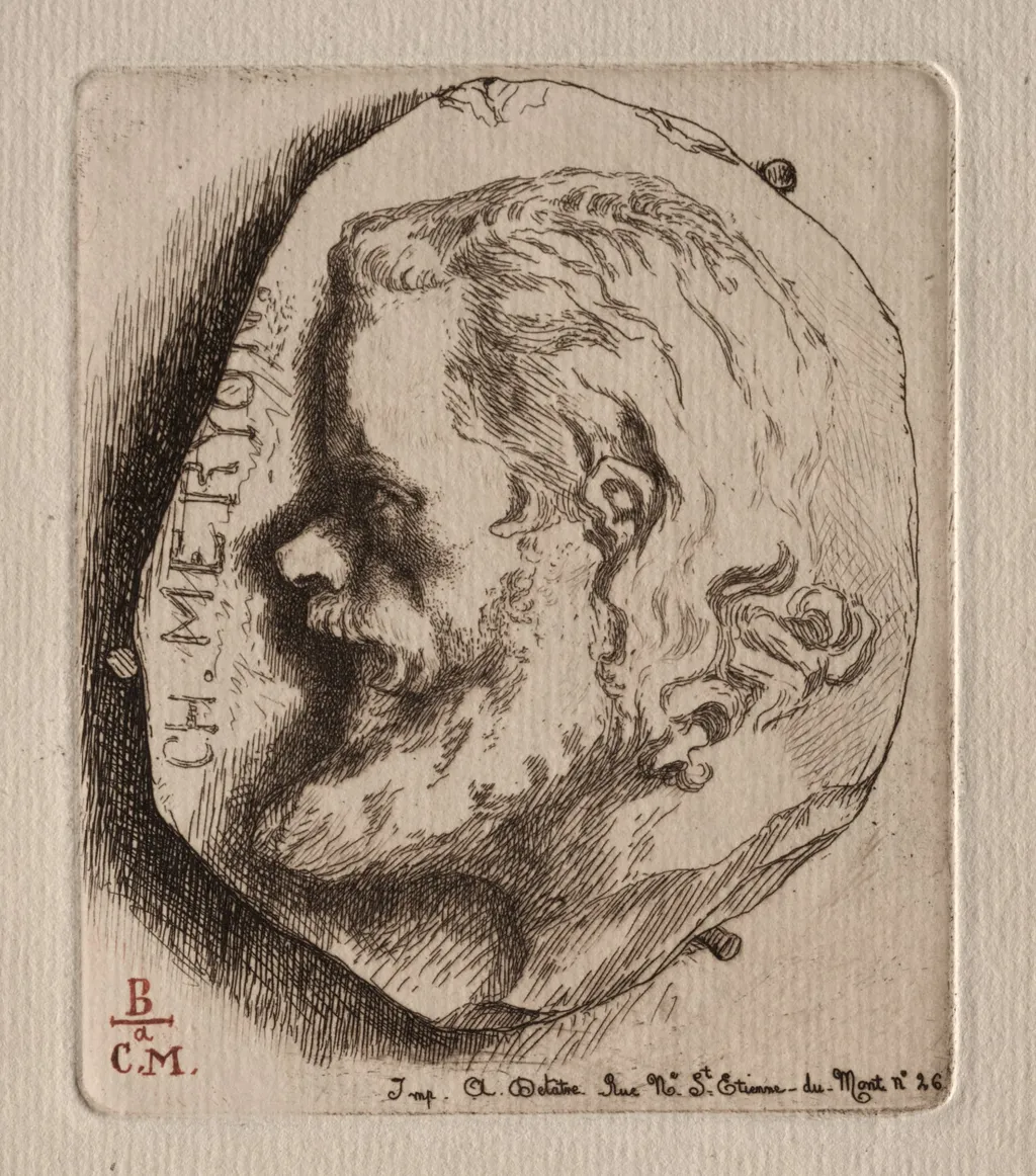 Charles Meryon, by Félix Bracquemond, 1854