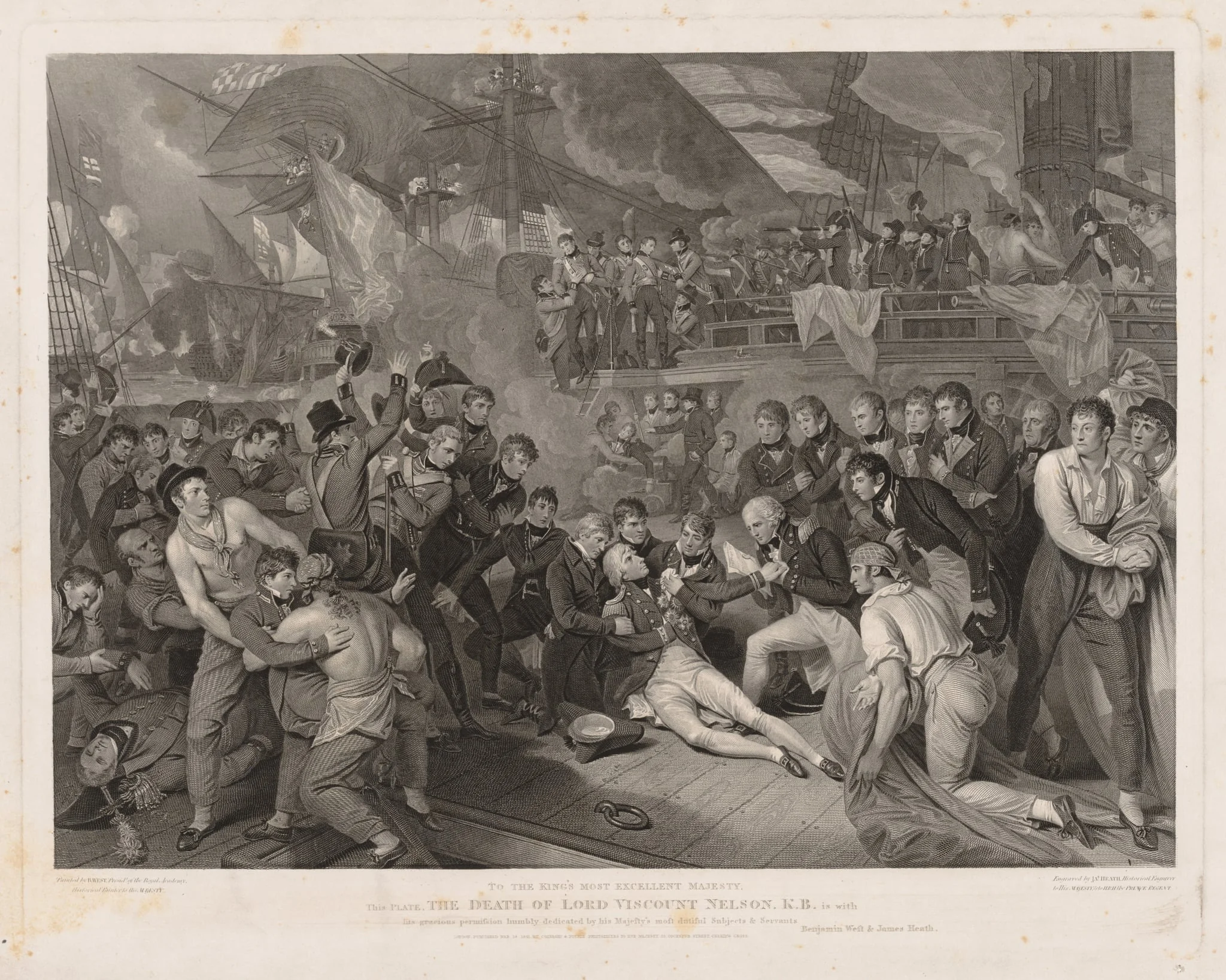 Death of Lord Nelson, detail