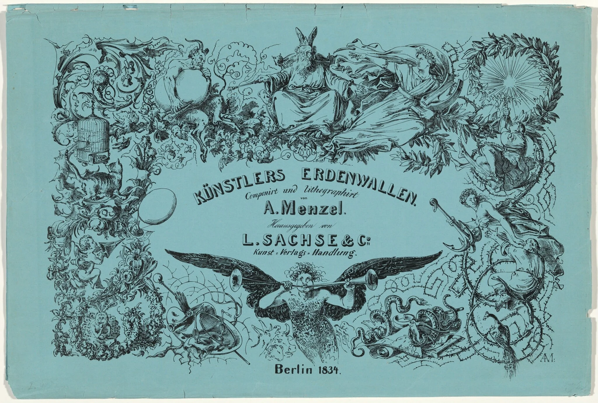 Künstlers Erdenwallen (The Artist’s Earthly Pilgrimage), detail