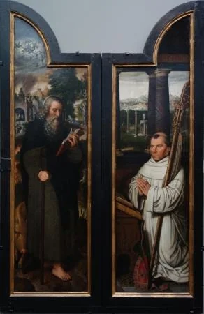 Saint Antony, Abbot Antonius Wydoot and the Lactation of of Saint Bernard, detail