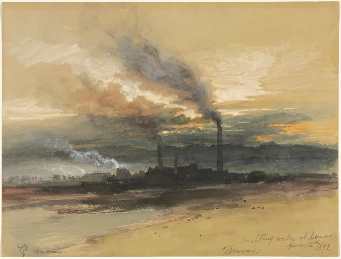 Smelting Works at Denver, detail