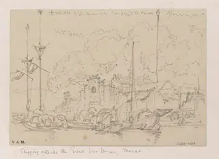 The A-Ma Temple, Macau, by George Chinnery, 15