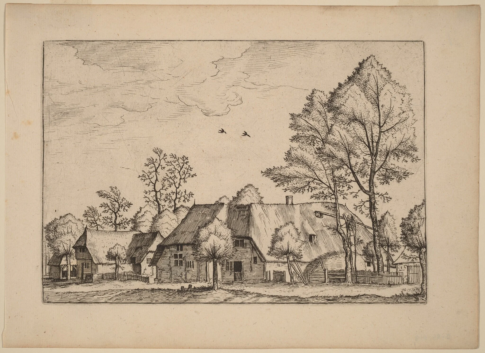 Large Farm with Draw Well, detail