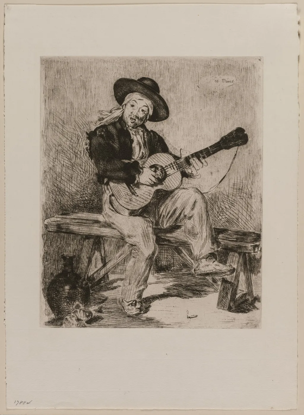 Le Guitarrero, by Édouard Manet, 1861