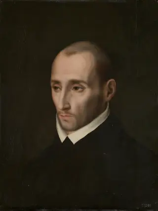 Saint Juan de Ribera, by Luis de Morales, tempera, 1566