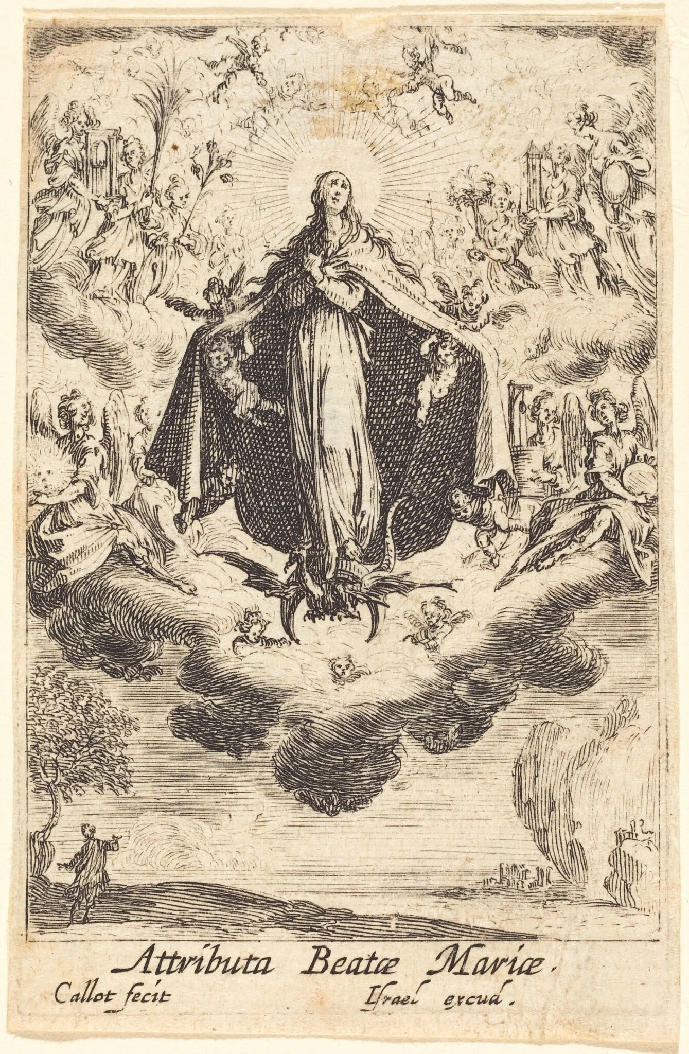 Attributes of the Virgin, detail