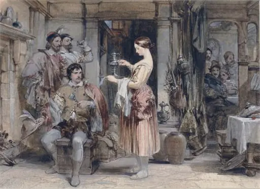 The Silent Warning, by George Cattermole, watercolor, 1841