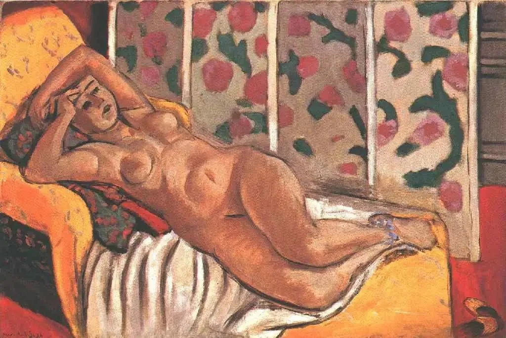 Yellow Odalisque, detail
