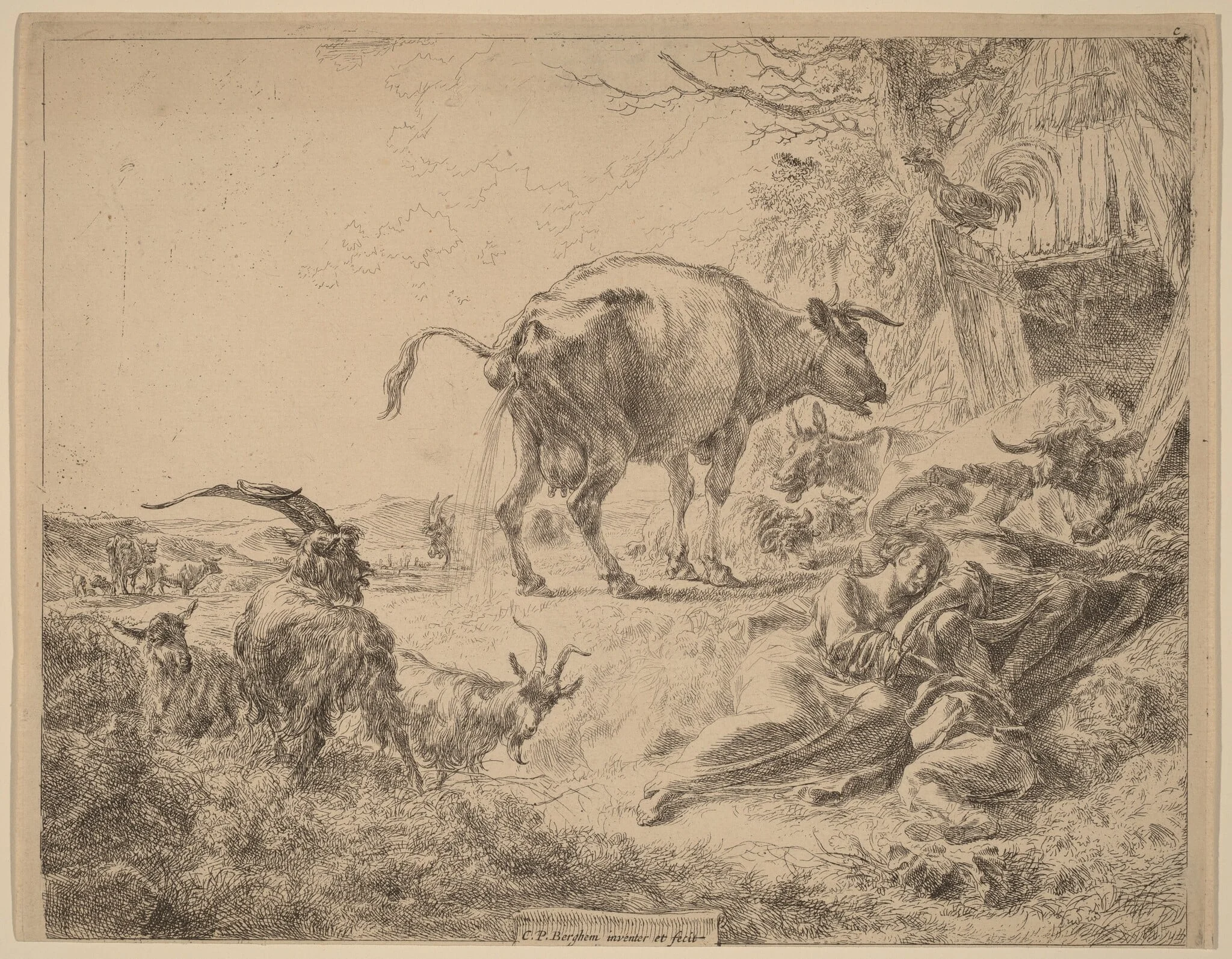 Cow Pissing, detail