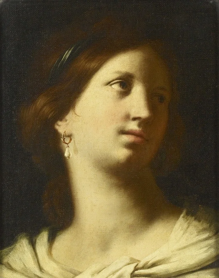 The Head of St Catherine, detail